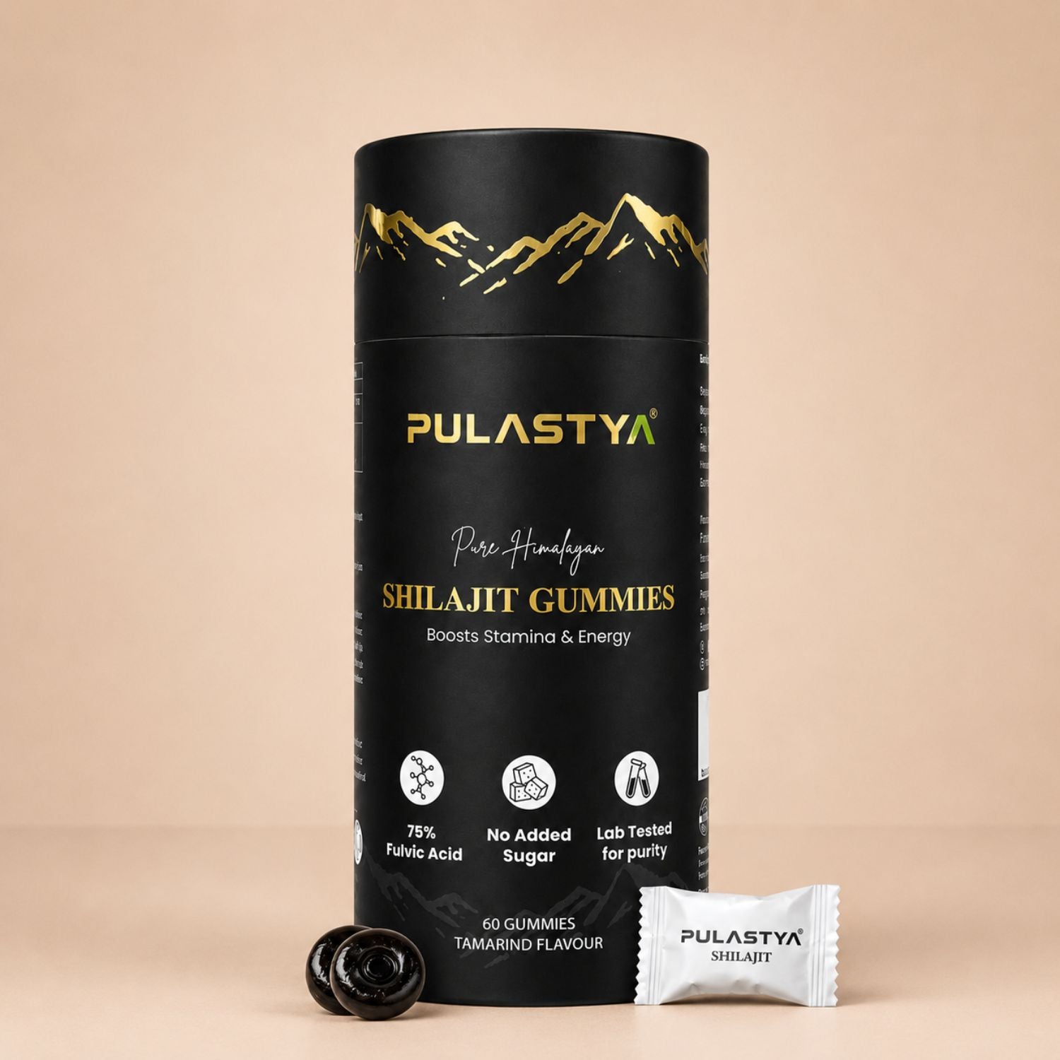Pulastya Shilajit Gummies | 250mg Pure Shilajit Extract | Supports Energy, Strength & Vitality