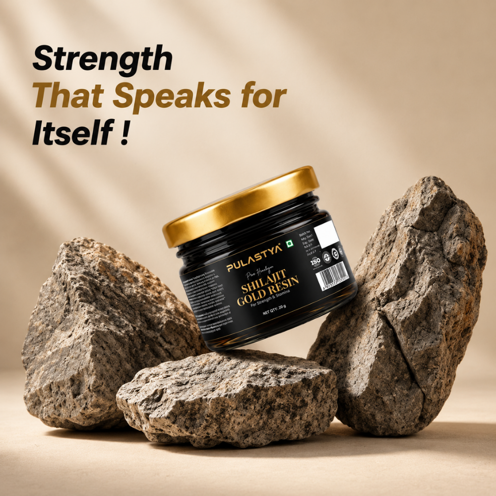 Pulastya Shilajit Gold Resin | Ayurvedic Energy & Vitality Booster | 20GM