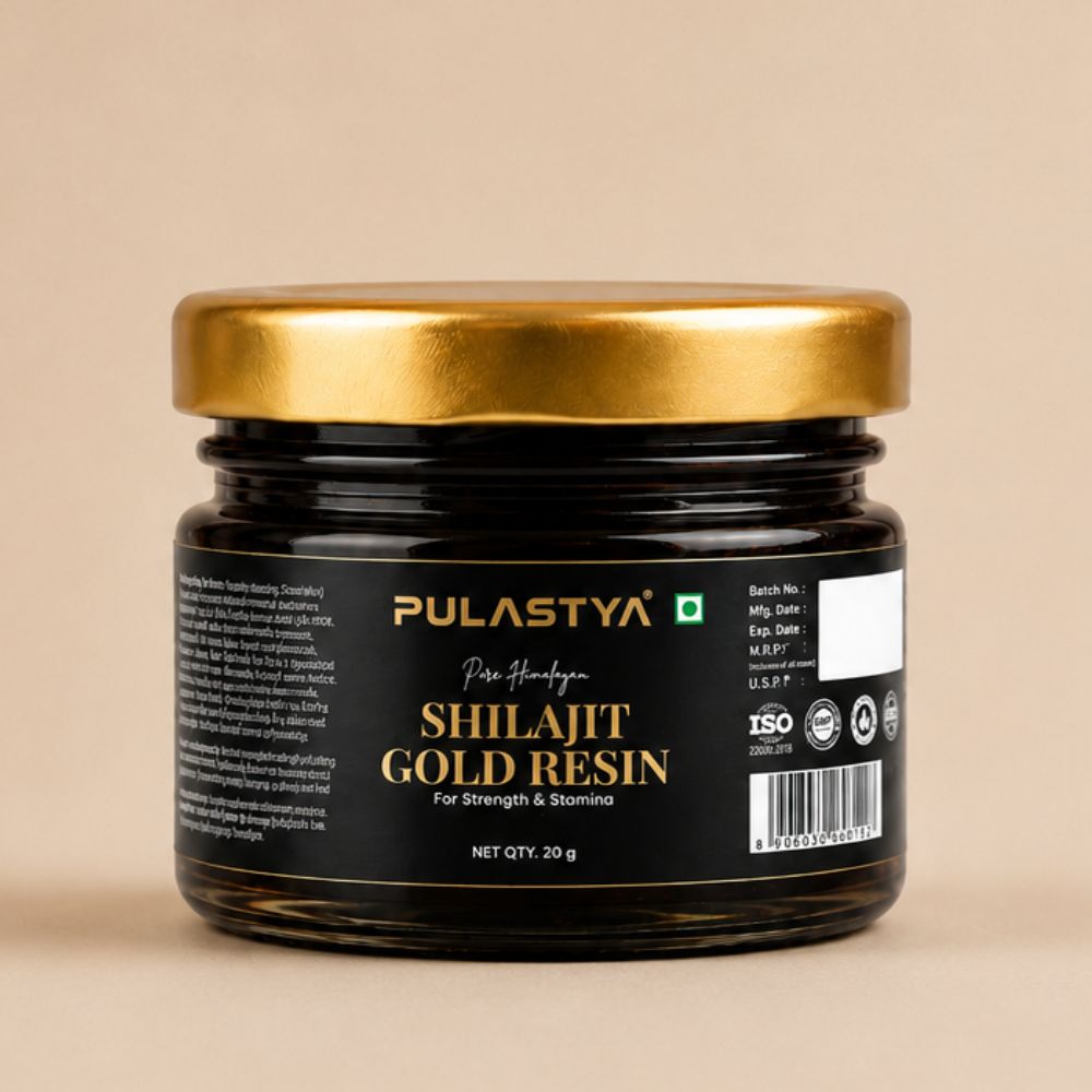 Pulastya Shilajit Gold Resin | Ayurvedic Energy & Vitality Booster | 20GM