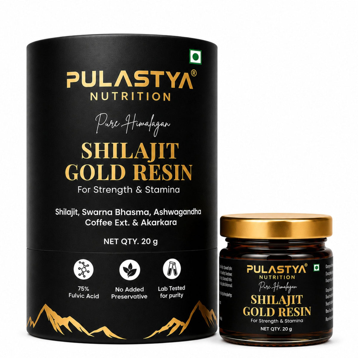 Pulastya Shilajit Gold Resin | Ayurvedic Energy & Vitality Booster | 20GM